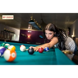 Tranh trang trí quán bi-a, quán billiards, club bida tranh 3D dán tường in trên chất liệu vải lụa(shop tặng kèm keo dán)