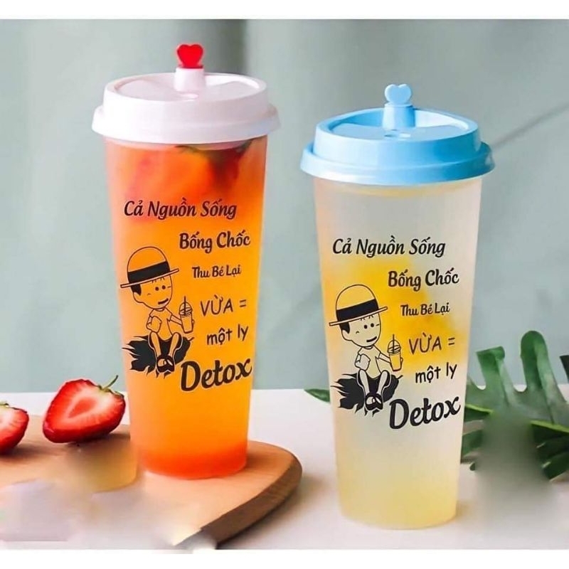 100Ly nhựa in sẵn logo, ly trà sữa, cafe | Shopee Việt Nam