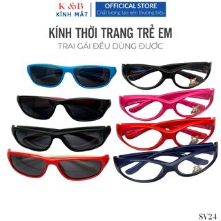 Kính Mát Cho Bé Tròng Phân Cực Chống UV400 Gọng Tròn Dẻo Silicone chống gãy Cao Cấp - SV24 - SALE 25%