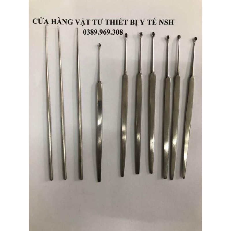 Dụng cụ Que móc lấy dị vật tai,thìa lấy ráy dáy tai,Que Cây Móc lấy dị ...