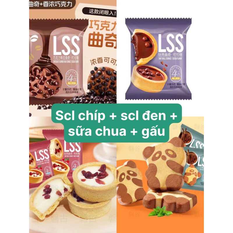 Bánh Quy Socola LSS Mix nhiều nhóm phân loại ,Bánh quy bơ phủ socola thơm ngon, bánh cookies socola