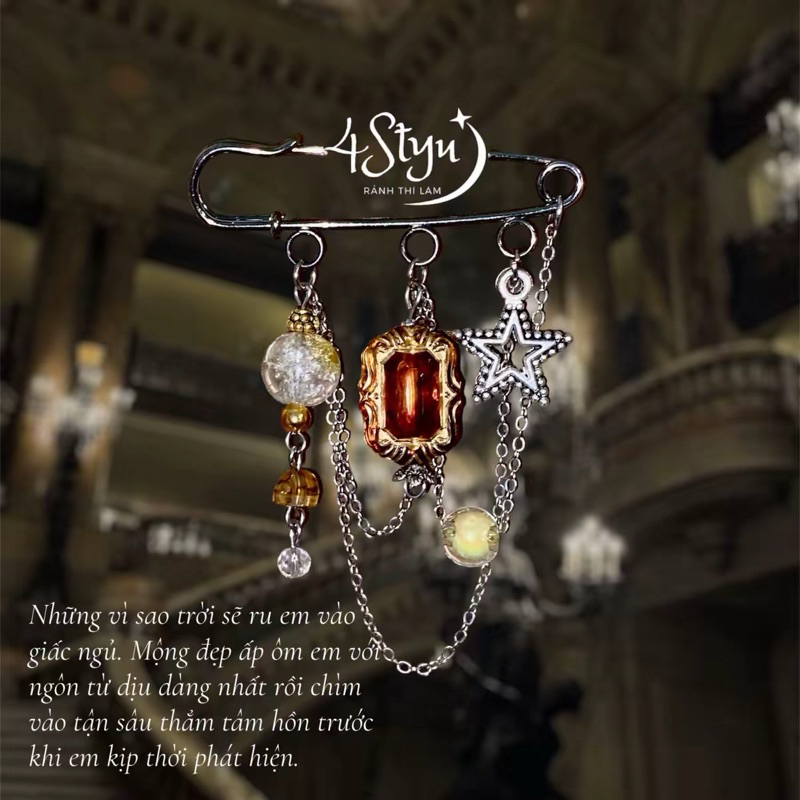 ghim cài/ safety pin cổ điển | 4styu | Shopee Việt Nam