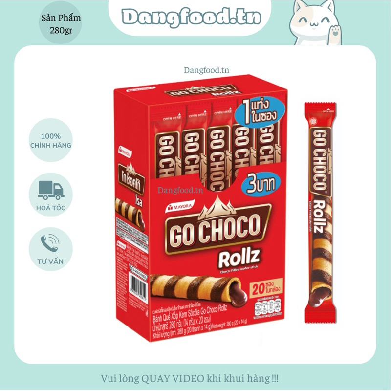 Bánh Go Choco Rollz 280gr - Sản Phẩm Được Ưa Chuộng Ở Mọi Lứa Tuổi ...