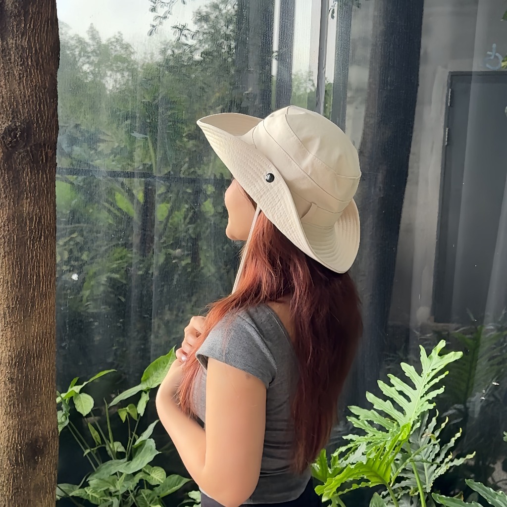 Mũ Nón Bucket CAO BỒI PHỐI HẠT - Dây có thể tháo rời hạt