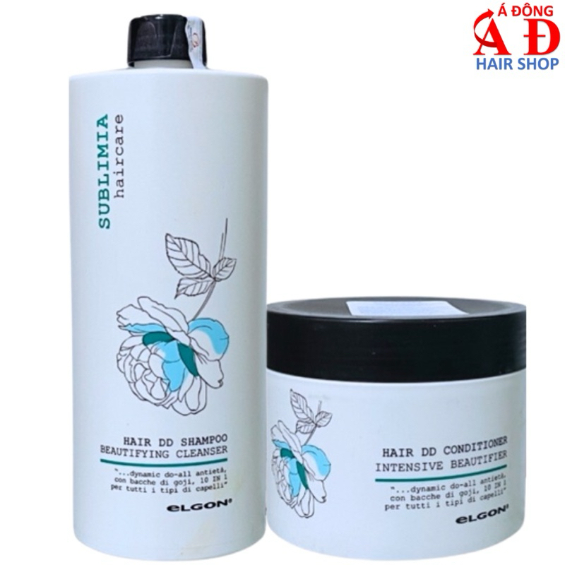BỘ DẦU GỘI XẢ PHỤC HỒI TÓC HƯ TỔN DO NHUỘM TẨY ELGON SUBLIMIA ITALIA 750ML/500ML