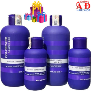 Dầu gội xả khử vàng Elgon Silver Color Care cho tóc trắng bạch kim