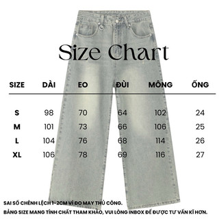 Quần Jeans Nam Nữ From Rộng Tôn Dáng, Thời Trang Unisex