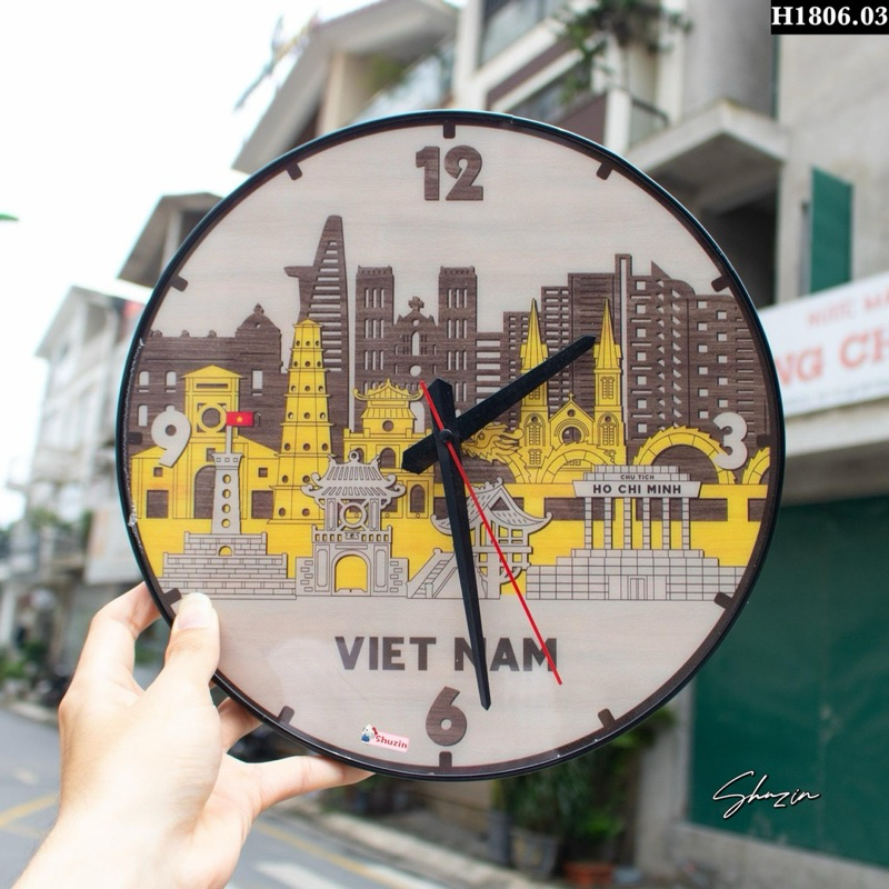 ĐỒNG HỒ GỖ - BỨC TRANH VIỆT NAM