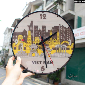 ĐỒNG HỒ GỖ - BỨC TRANH VIỆT NAM