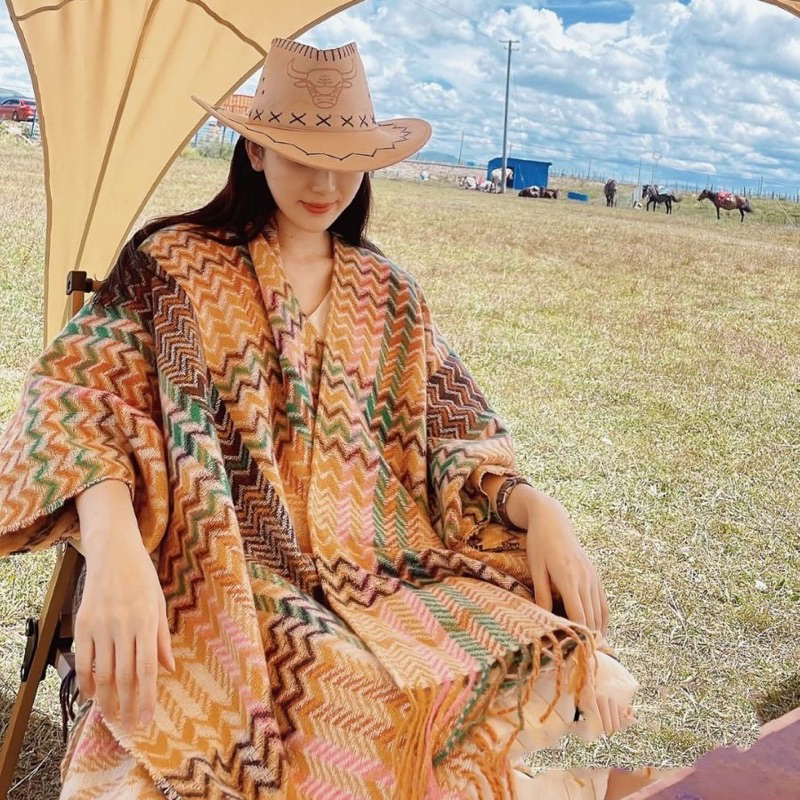 ÁO CHOÀNG BOHEMIAN THỜI TRANG DU LỊCH NỮ Tân cương 2024