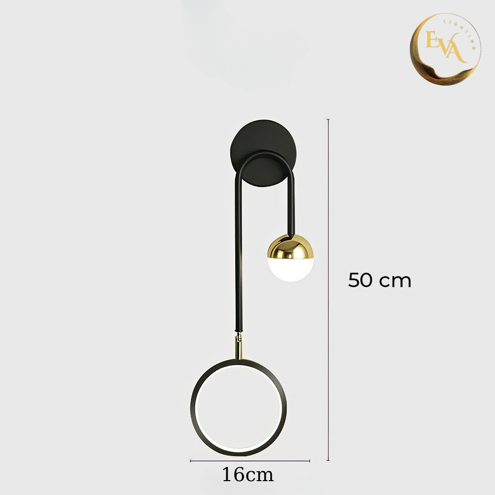 Đèn tường LED 3 chế độ ánh sáng EVA C01BL 3C phong cách hiện đại D170*H500mm bảo hành 12 tháng