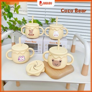Cốc tập hút Coco Bear kiêm hũ đựng bánh ăn dặm cho bé