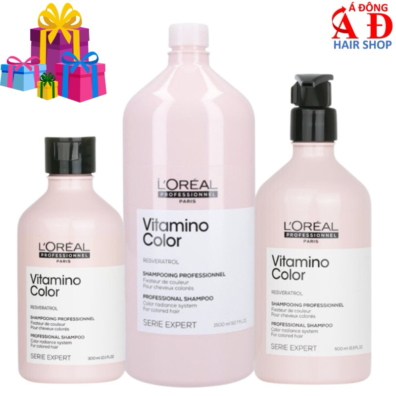 [LOREAL] DẦU GỘI GIỮ MÀU TÓC NHUỘM LÂU PHAI L'OREAL VITAMINO COLOR