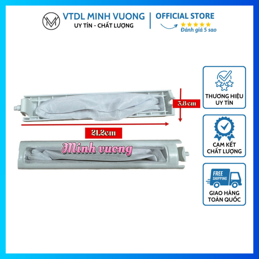 Túi Lọc Rác, Lưới Lọc Rác Máy Giặt Sanyo (Dài) Chất Liệu Nhựa Bền Đẹp