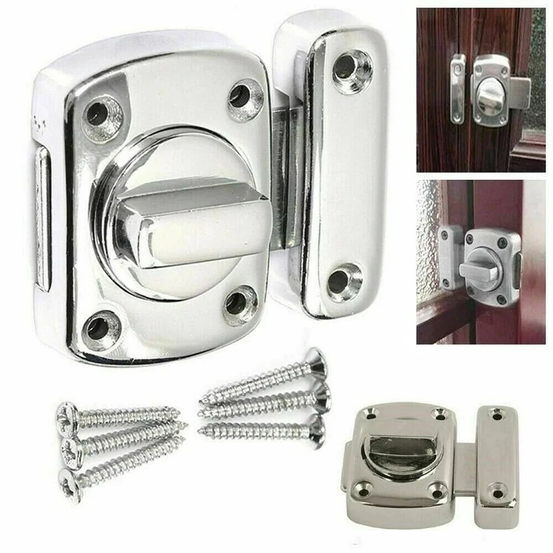 Khóa Chốt Núm Xoay lớn nhỏ 3 màu vàng/bạc/đen
