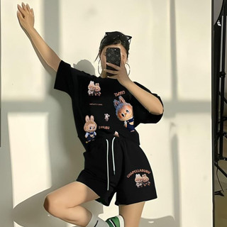 Áo thun Nữ Chepol unisex chất liệu cotton co dãn 2 chiều hàng thiết kế cao cấp hình gấu labubu có bigsize cpt410