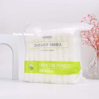 Bông Tẩy Trang Miniso 180 Miếng Cotton Không Xơ, Mềm Mại Dịu Da