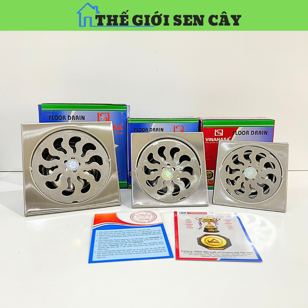 (ẢNH VIDEO THẬT) Ga thoát nước ngăn mùi phòng tắm INOX 304 dùng thoát ...