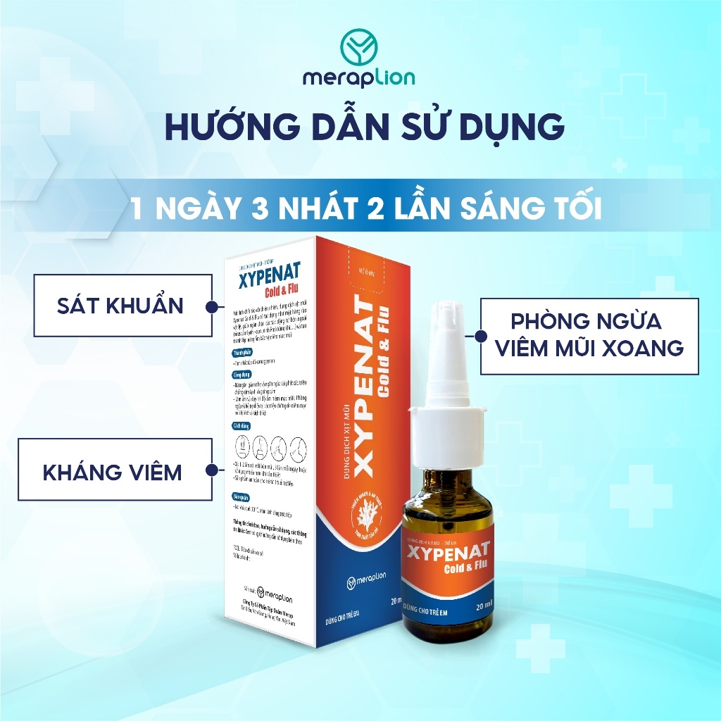 Combo 2 Xịt mũi XYPENAT Cold & Flu cho bé 20ml hỗ trợ giảm cảm lạnh, làm ẩm, bảo vệ niêm mạc mũi - T302201013_2