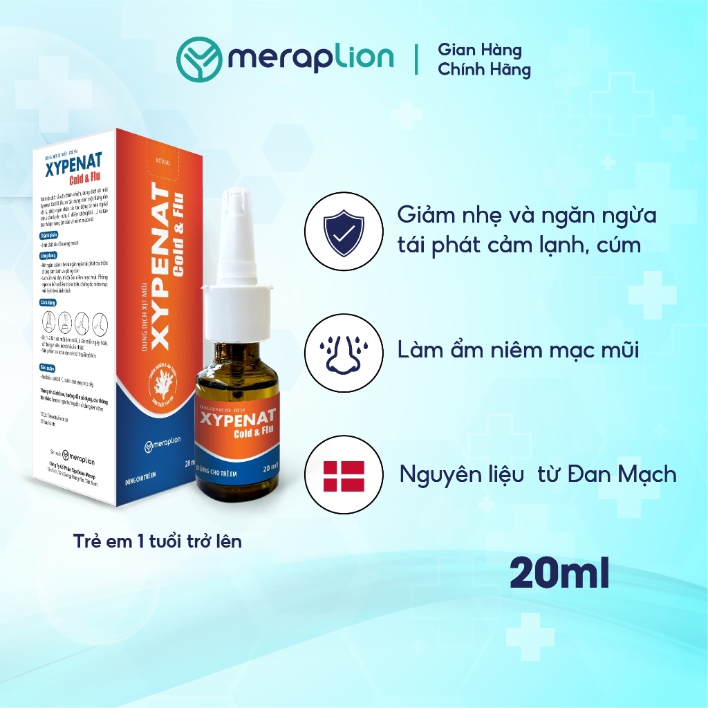 Combo 2 Xịt mũi XYPENAT Cold & Flu cho bé 20ml hỗ trợ giảm cảm lạnh, làm ẩm, bảo vệ niêm mạc mũi - T302201013_2