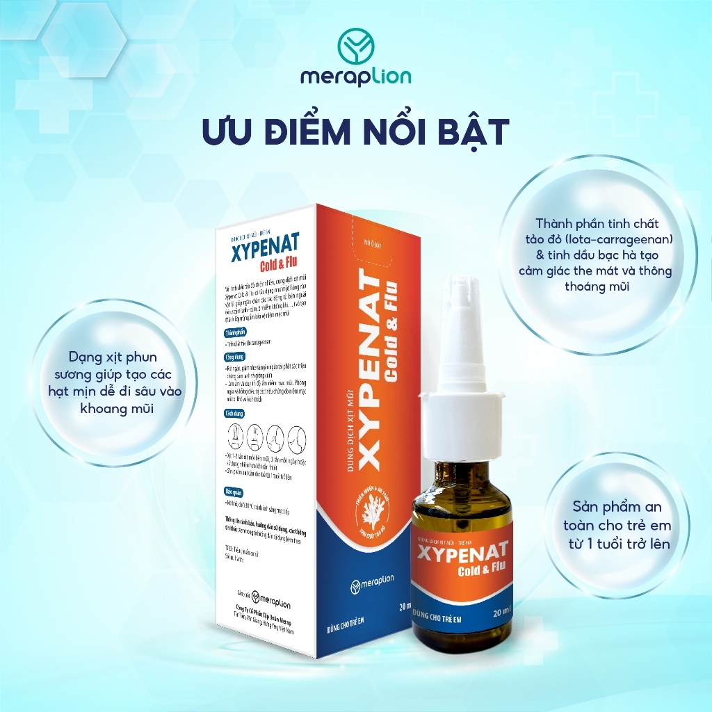 Combo 2 Xịt mũi XYPENAT Cold & Flu cho bé 20ml hỗ trợ giảm cảm lạnh, làm ẩm, bảo vệ niêm mạc mũi - T302201013_2