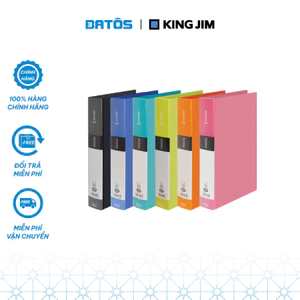 File còng nhẫn chữ O King Jim A4S 642GSV lưu trữ 250 tờ - 6 màu.