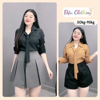 Áo Sơ Mi Nữ Tay Dài CÓ BIGSIZE Vải Lụa Chéo Ít Nhăn Thanh Lịch Thời Trang Công Sở SM168