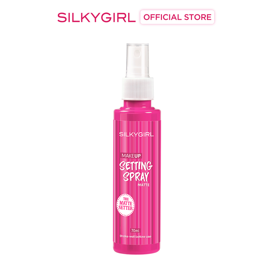 Ảnh Xịt Giữ Lớp Trang Điểm Lâu Trôi Silkygirl Makeup Setting Spray - Matte 70ml 1