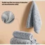 Set 10 Khăn lau bếp màu xám, khăn lau tay, lau bát đĩa 2 mặt 22cm x 22cm