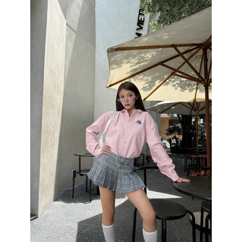 Áo Sơ mi sọc form rộng oxford Mid Season Striped Shirt AIAI OFFICIAL | BigBuy360 - bigbuy360.vn