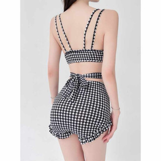 Bộ đồ bơi Bikini kẻ sọc gợi cảm đi biển, bể bơi, suối nước nóng