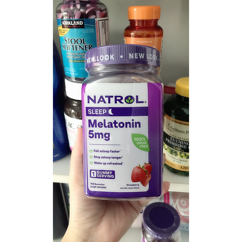 Gum Natrol Melatonin 5mg - 180 viên mẫu mới USA | Shopee Việt Nam
