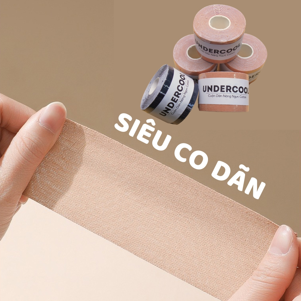 Miếng dán nâng ngực cho nữ UNDERCOOL cuộn dán ngực vô hình tiện dụng tạo được nhiều kiểu nâng ngực đa năng-144 DT05