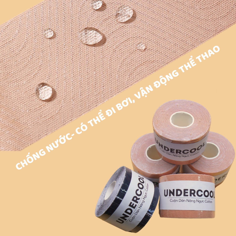 Miếng dán nâng ngực cho nữ UNDERCOOL cuộn dán ngực vô hình tiện dụng tạo được nhiều kiểu nâng ngực đa năng-144 DT05