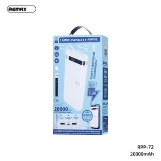 [Có 3C] Sạc Dự Phòng Remax RPP-72 20000mAh USB-A QC3.0 22.5W và TypeC PD 20W - Phụ Kiện Nhất Tín
