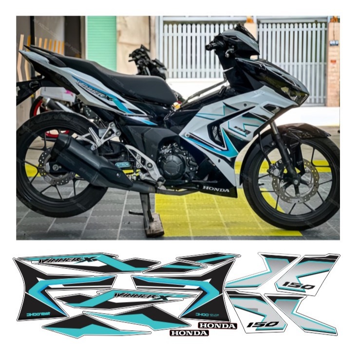 tem rời winner x v3 cao cấp chất liệu in 3 lớp PPF chống nước không phai màu NHÃN DÁN.