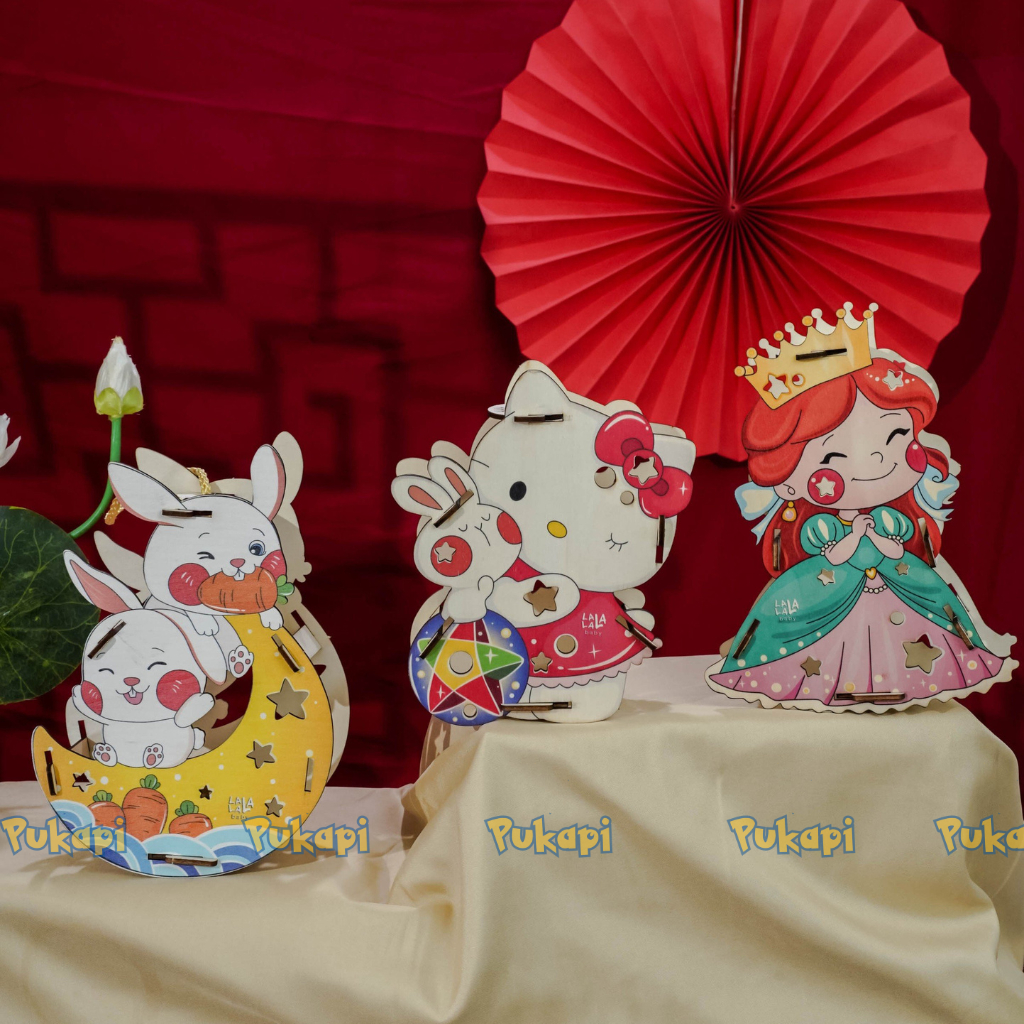 Sỉ Lồng Đèn Gỗ Tự Tô Màu In Màu Lắp Ráp 8 Chủ Đề Đèn Lồng Trung Thu Handmade 2024 Cho Bé-Đồ Chơi Cho Bé PUKAPI