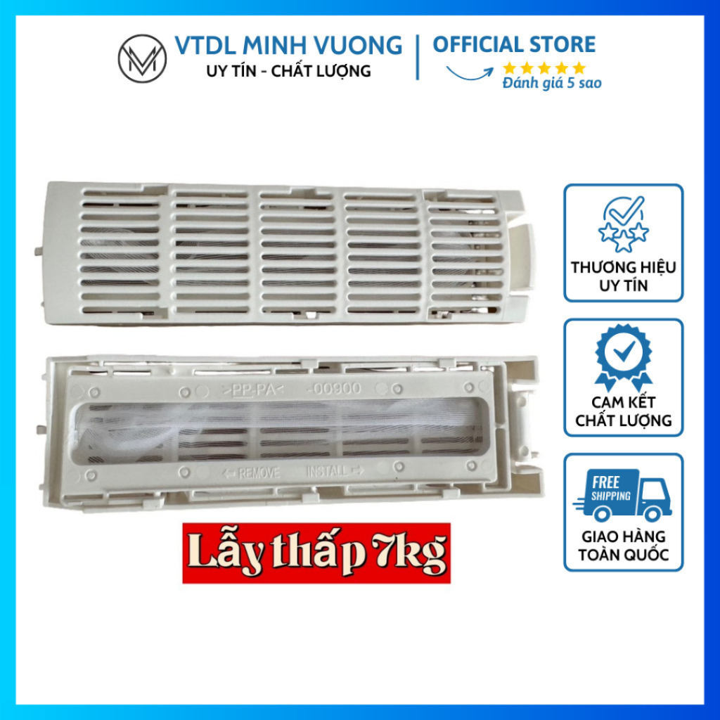 Túi Lọc Rác - Lưới Lọc Rác Máy Giặt Sanyo 7kg ( lẫy thấp ) Thiết Kế Chắc Chắn