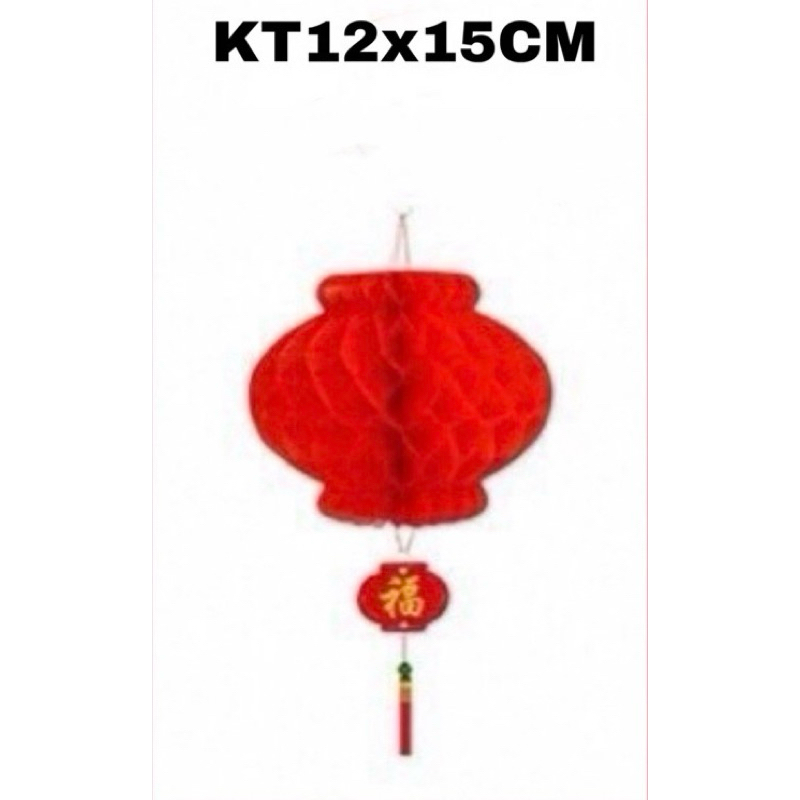 [SÉT] 2 QUẢ CẦU ĐỎ NILON XẾP TRANG TRÍ TẾT, SỐ 6, KT12x15CM - SÁCH VPP QUỐC HUY