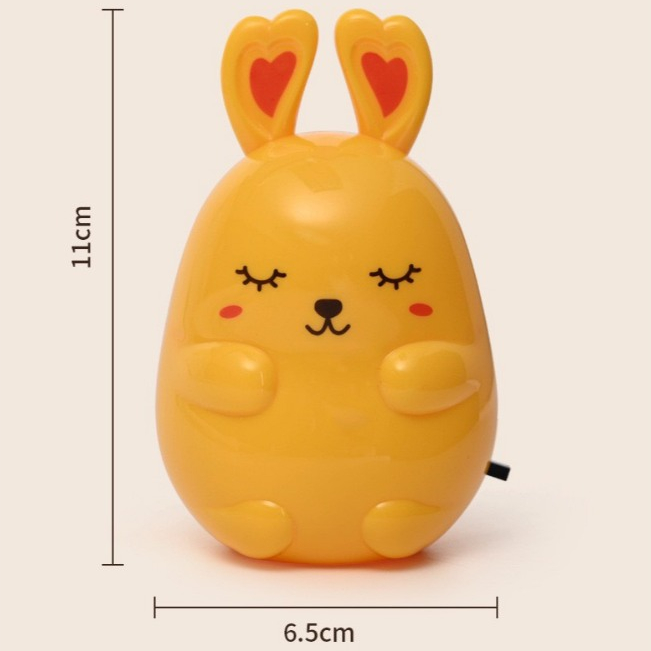 Đèn Ngủ Led Ánh Sáng Dịu Nhẹ Tiết Kiệm Điện, Bóng Ngủ Cute Mini Dễ Thương Cắm Điện Trực Tiếp