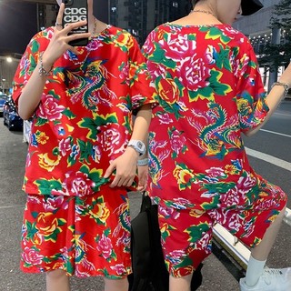 [Mã DOTHIEN30 giảm 30K đơn 50K] [MẪU MỚI] Đồ Mặc Nhà Thể Thao Nam Nữ bigsize, Set bộ đi chơi In Hoa Lá Cành Chúc Tết KL2