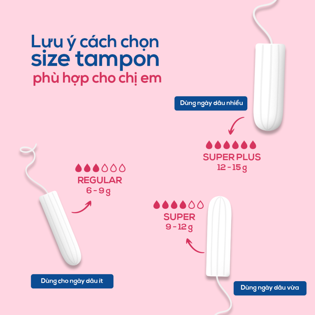 Băng vệ sinh Tampon Jiskin dạng ống nhập khẩu Hàn Quốc Fullsize mềm mại, siêu thấm, tự tin đi biển đi bơi