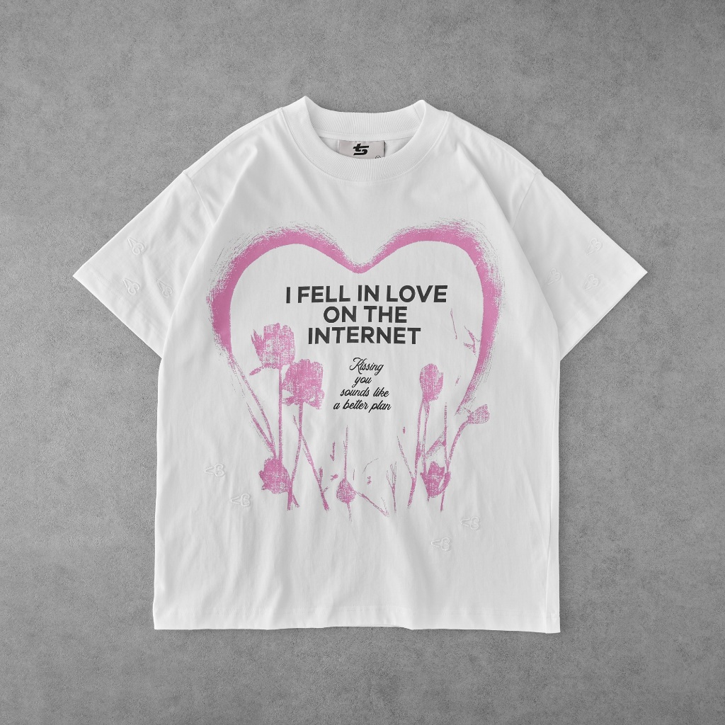 Ảnh Áo Thun TSUN InternetLove Tee - Trắng - [UNISEX] - In Logo - Nam/Nữ - Local Brand - Streetwear 3