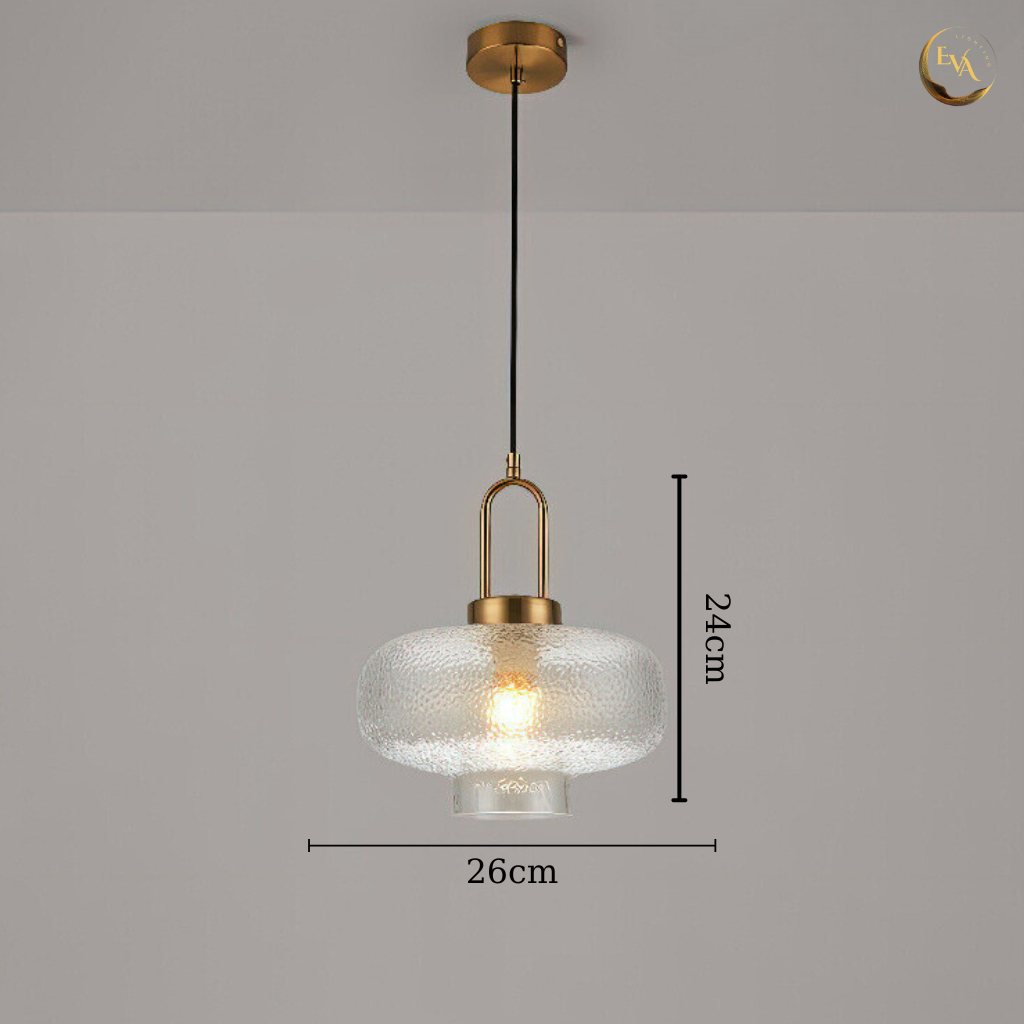 Đèn thả thủy tinh EVA AP005 ,thả bàn ăn, phòng khách hiện đại AP005 D260*H150mm bảo hành 12 tháng
