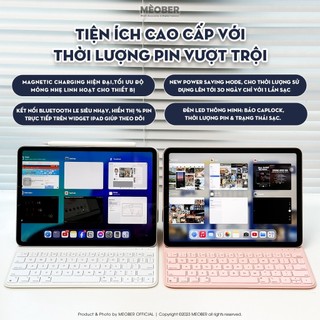 [Premium] Bao Da Kèm Bàn Phím Wireless Folio Keyboard cho iPad Air 4/5/6/7, Pro 11  M1 M2, Gen 10/11 by MèoBer