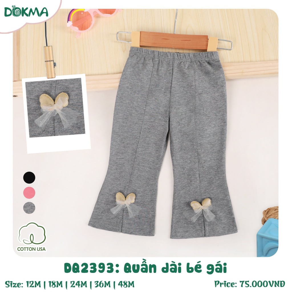 (9-14kg) Quần Dài Cotton, Da Cá Mỏng Cho Bé Hãng Dokma DQ1943 DQ2393 DQ3147 DQ1866