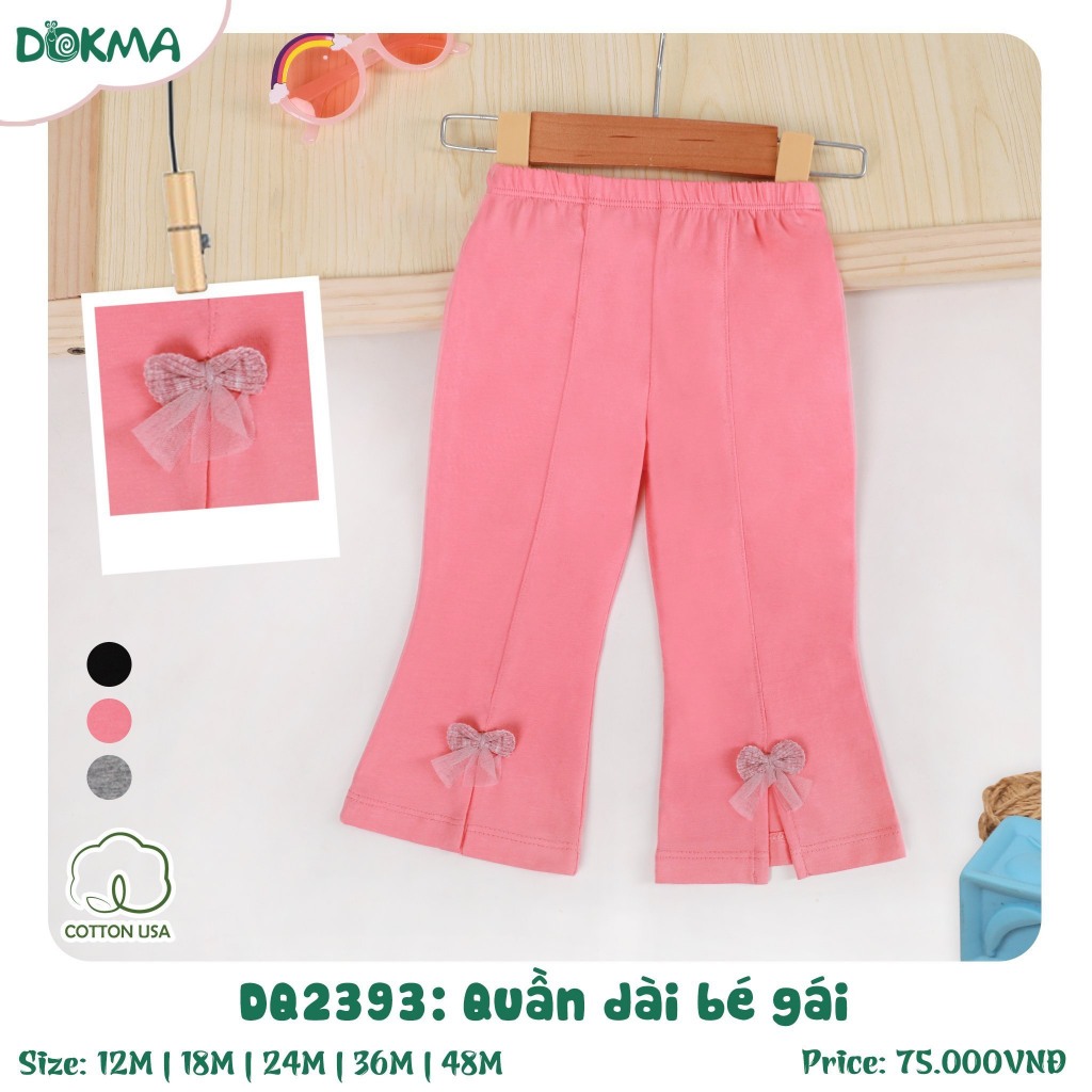(9-14kg) Quần Dài Cotton, Da Cá Mỏng Cho Bé Hãng Dokma DQ1943 DQ2393 DQ3147 DQ1866