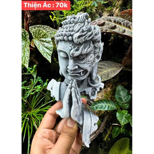 mô hình tượng Thiện -Ác decor,setup tiểu cảnh,terrarium