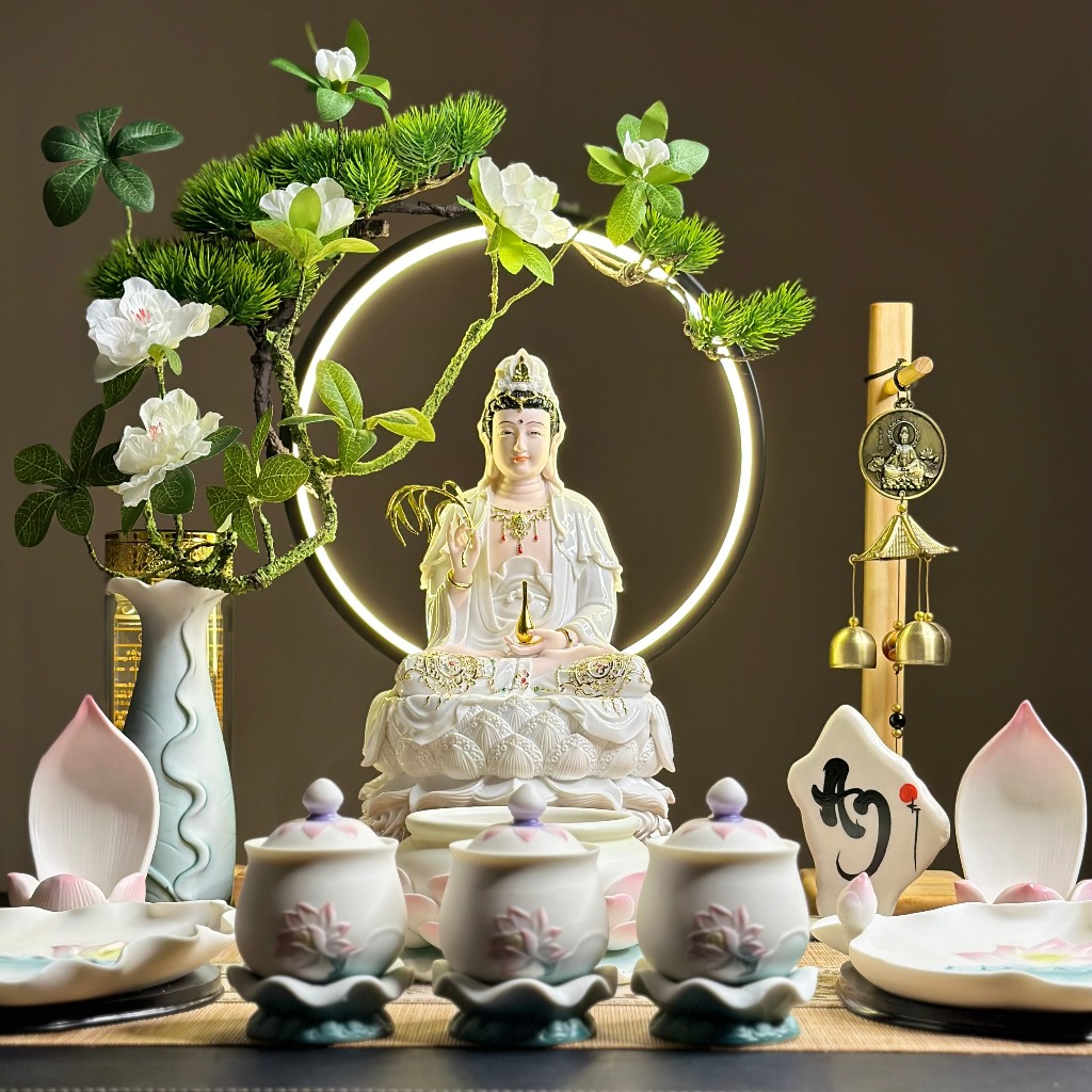 Ảnh Thư pháp chữ An, Nhẫn viết trên đá trắng. Kích thước: cao 16cm, ngang 10cm - Tuệ Nga 4