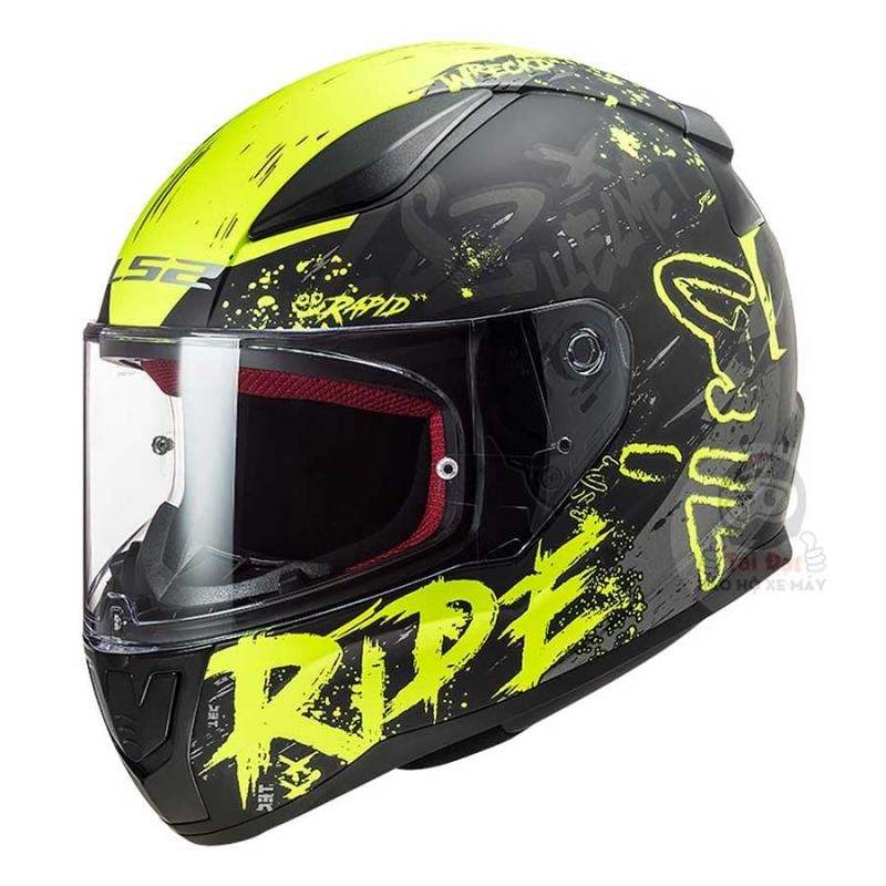 Nón bảo hiểm Fullface LS2 FF353 Rapid Naughty xanh đen - Mũ LS2 353 ...